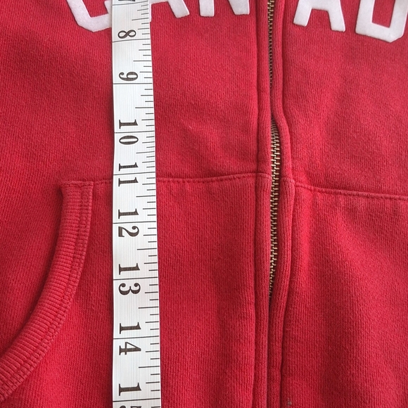 Cozy Red Kids Hoodie with Canada Design - Picture 6 of 8